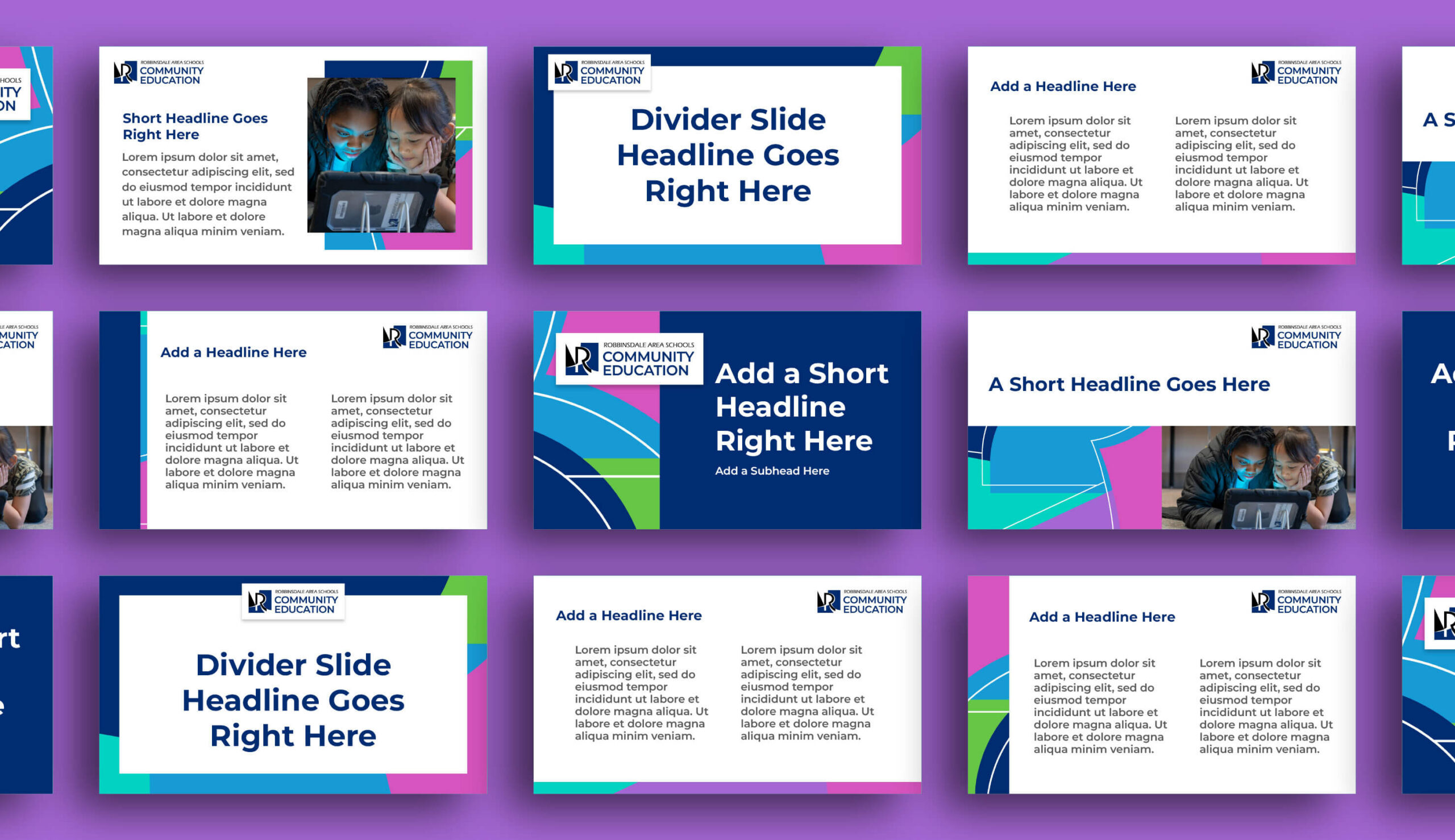 Comm-Ed-Portfolio-SlideDeckRdale2 Slide deck mockup Rdale